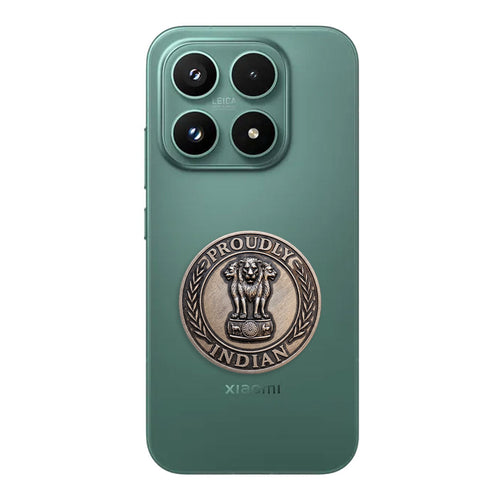 Xiaomi 17T 5G Compatible Satyamev Jayate 3D Metal Emblem Sticker