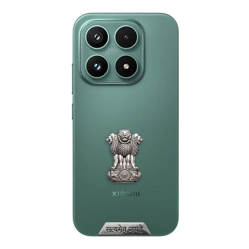 Xiaomi 17T 5G Compatible Satyamev Jayate 3D Metal Emblem Sticker
