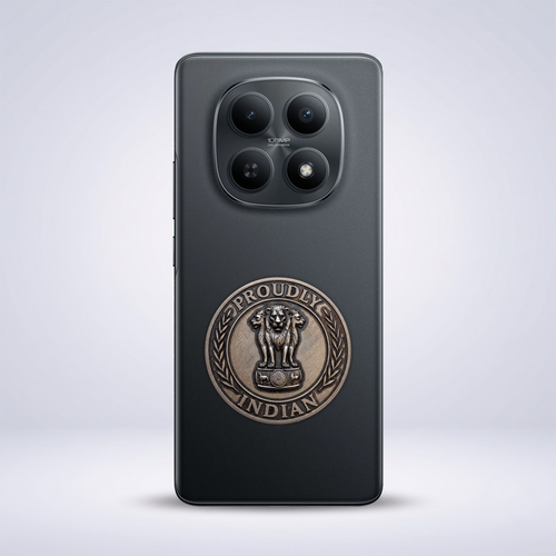 Redmi Note 15 5G Compatible Satyamev Jayate 3D Metal Emblem Sticker