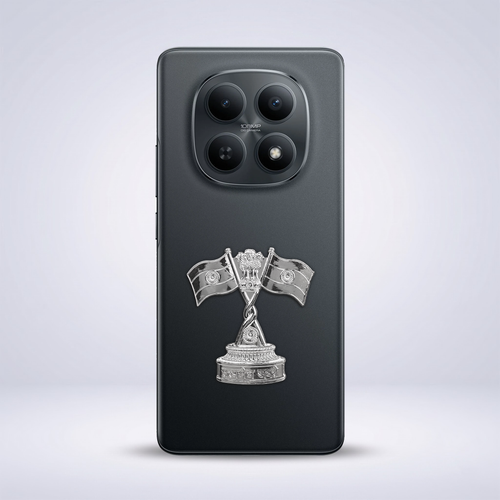 Redmi Note 15 5G Compatible Satyamev Jayate 3D Metal Emblem Sticker