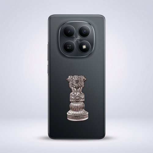 Redmi Note 15 5G Compatible Satyamev Jayate 3D Metal Emblem Sticker