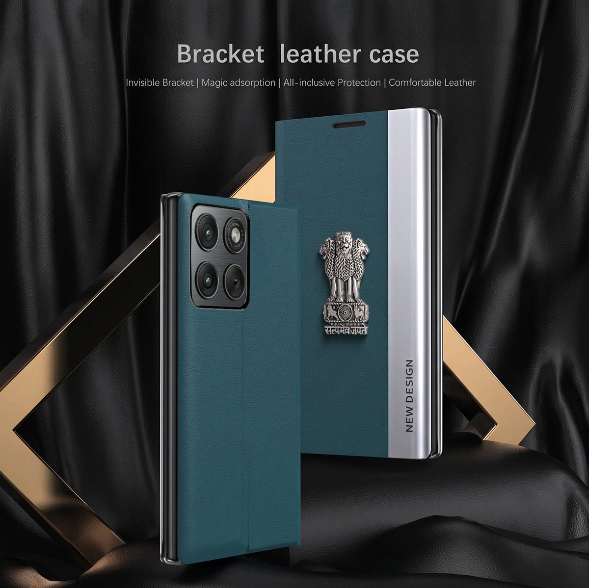 Motorola Edge 70 Fusion 5G Satyamev Jayate Flip Leather Case