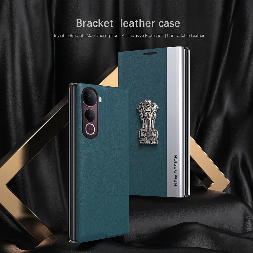Vivo Y400 Pro 5G Satyamev Jayate Flip Leather Case
