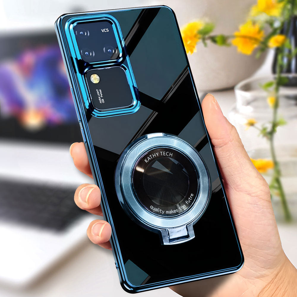 Vivo V30 Pro 5G Magnifier Electroplating Case