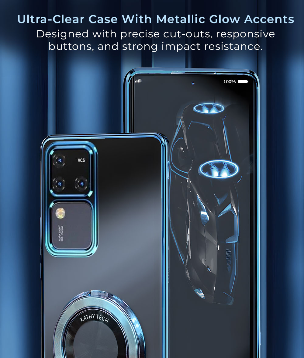 Vivo V30 Pro 5G Magnifier Electroplating Case