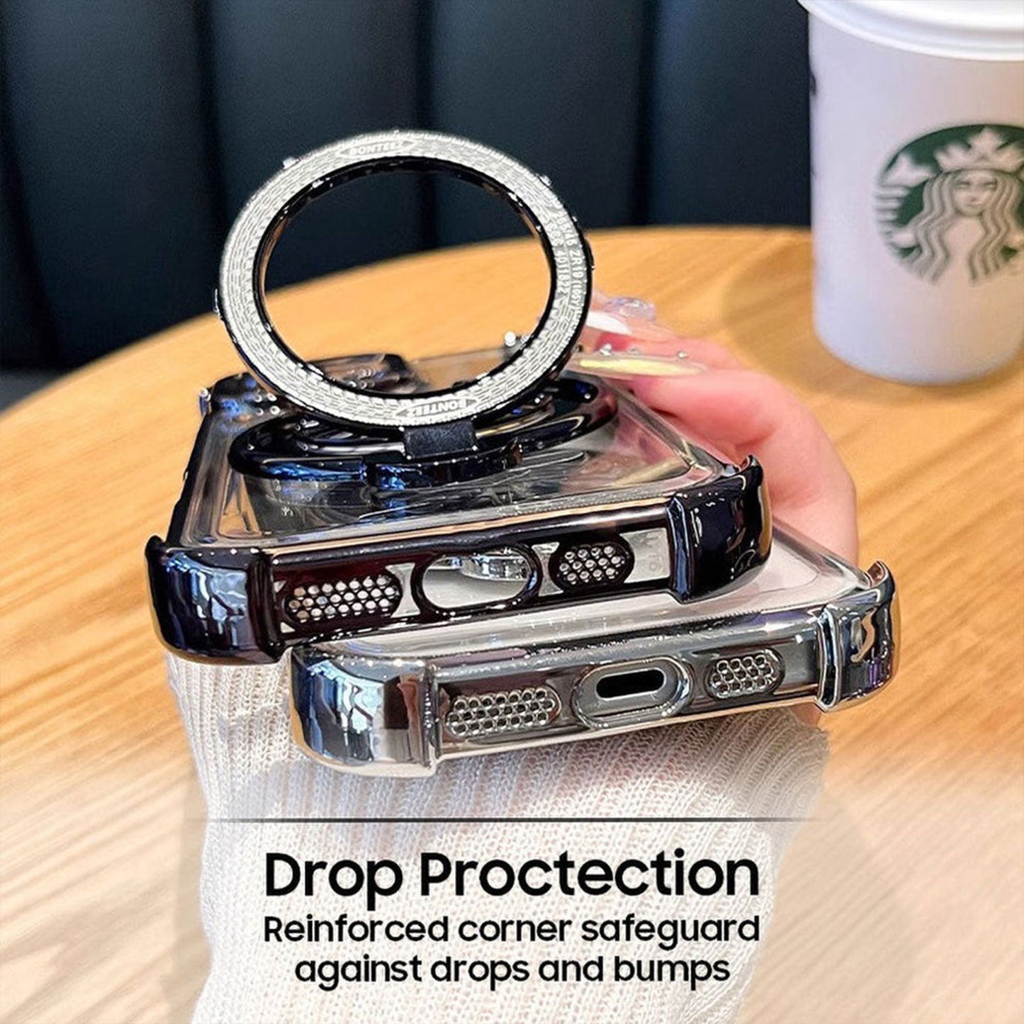 Oppo Reno 15 5G Premium Billion Wheel Rotating Shockproof Airbags Case