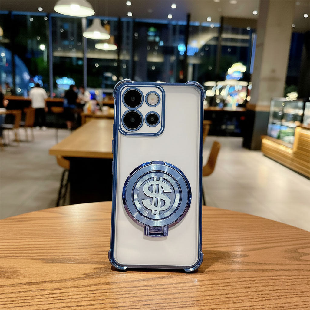 Motorola Edge 50 Neo 5G Four Corner Airbags 100% Original Astro Money Magnet Rotating Dollar Case