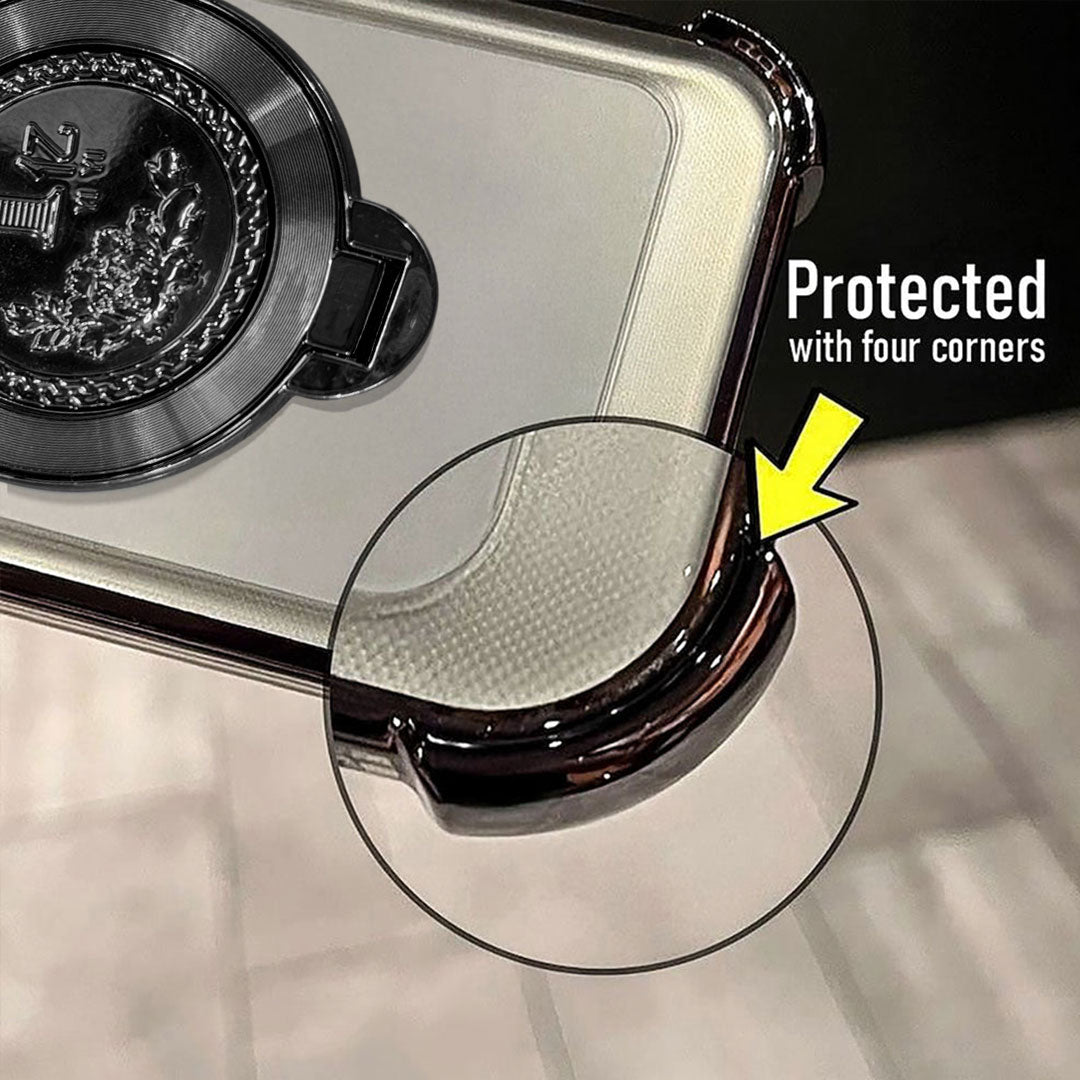Motorola Edge 70 5G Premium Billion Wheel Rotating Shockproof Airbags Case