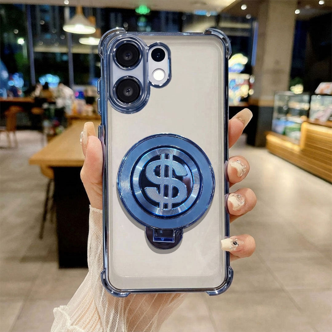Vivo X200 FE 5G Four Corner Airbags 100% Original Astro Money Magnet Rotating Dollar Case