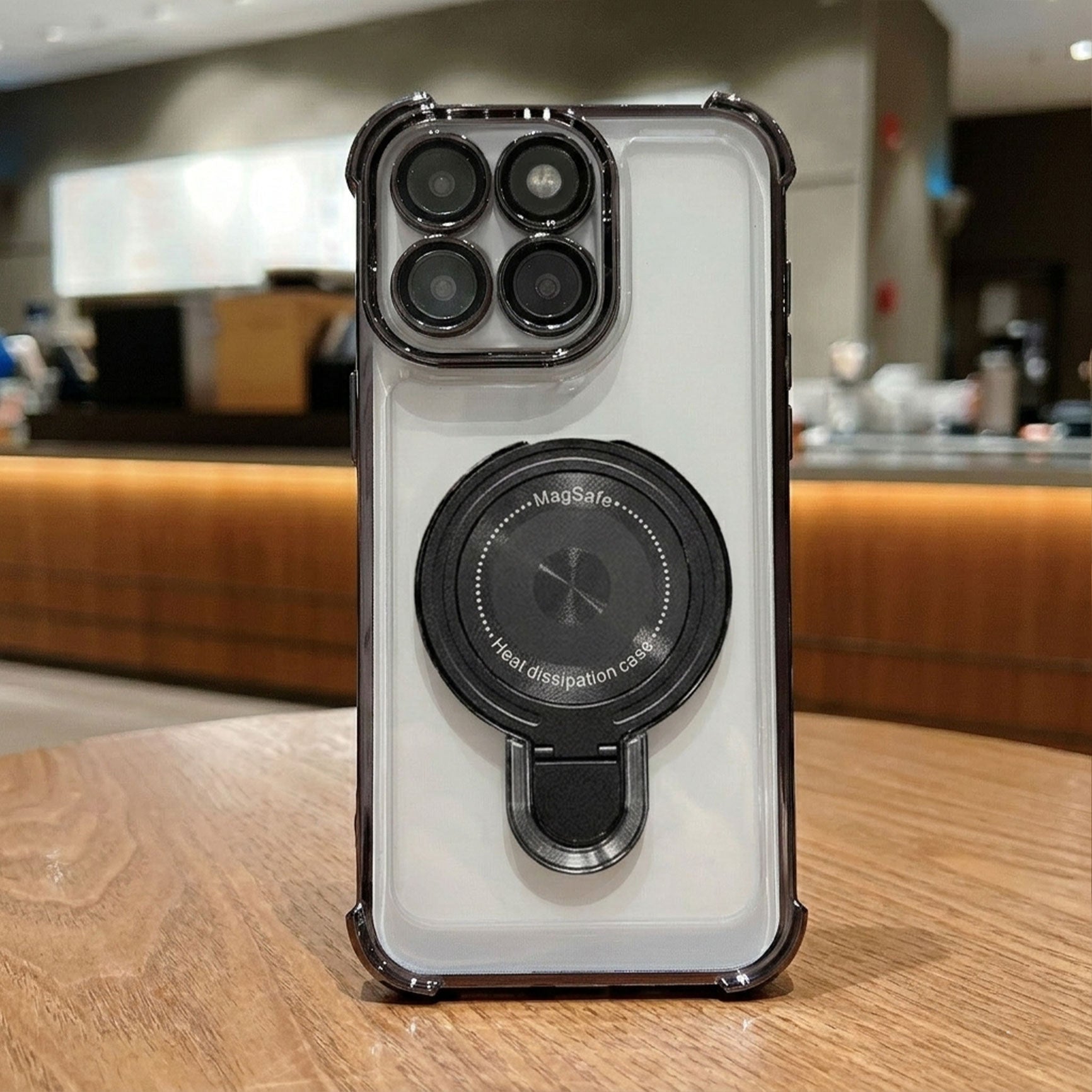 Motorola Edge 70 5G Luxury Four Corner Invincible Bracket Ring Stand Case