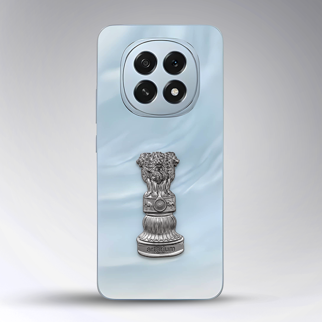 Oppo F29 5G Compatible Satyamev Jayate 3D Metal Emblem Sticker