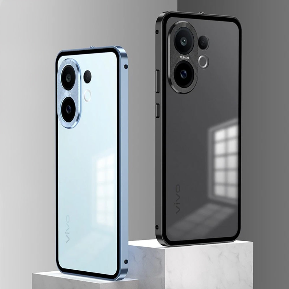 Vivo X200 FE 5G Aluminium Metal Bumper Shield Transparent Back Case