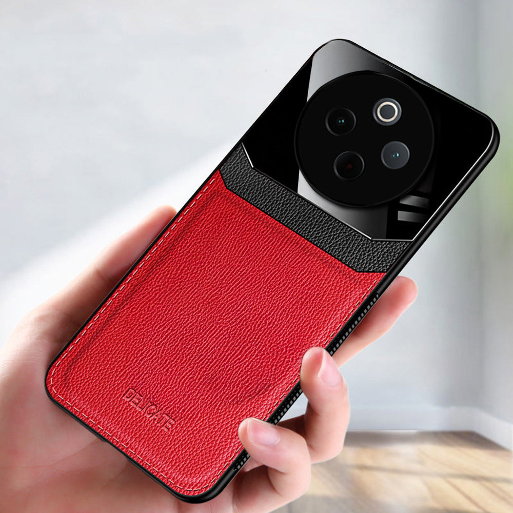 Vivo T4 5G Premium Leather Lens Protective Case