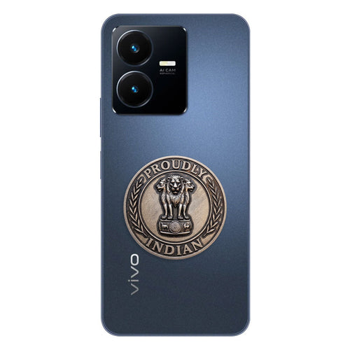 Vivo Y22 5G Compatible Satyamev Jayate 3D Metal Emblem Sticker