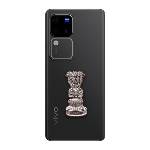 Vivo V30 Pro 5G Compatible Satyamev Jayate 3D Metal Emblem Sticker