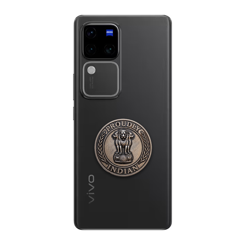 Vivo V30 Pro 5G Compatible Satyamev Jayate 3D Metal Emblem Sticker